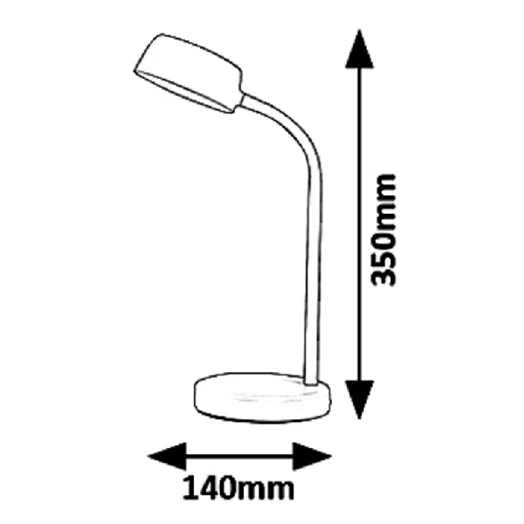 Asztali lámpa RÁBALUX Berry LED 4,5W fém rózsaszín