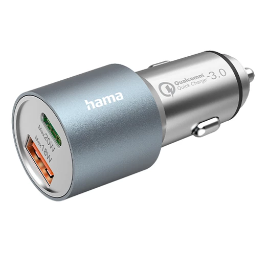 Autós töltő HAMA 2xUSB 3A Qualcomm QC 4.0 19,5W