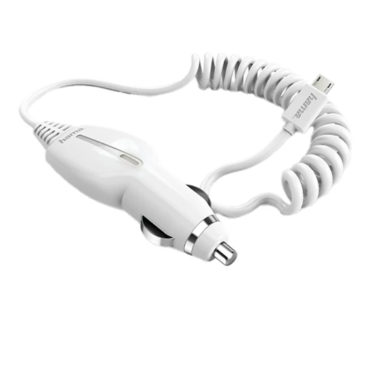 Autós töltő HAMA micro-USB 1,2A fehér