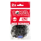 Edénysúroló BONUS Inox spirál fém dörzsi 5x5x3,5cm 2 darabos