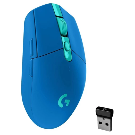 Egér vezeték nélküli LOGITECH G305 LightSpeed 2,4 Ghz 6 gombos 12000 DPI kék