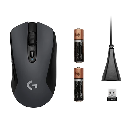 Egér vezeték nélküli LOGITECH G603 LightSpeed Bluetooth 6 gombos 12000 DPI fekete