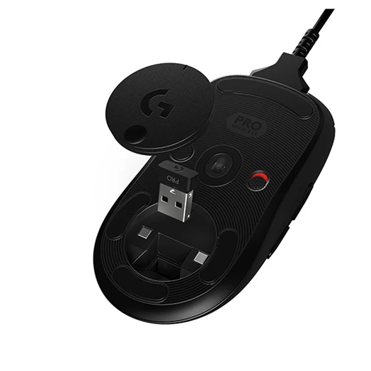 Egér vezeték nélküli LOGITECH G PRO 2,4 Ghz 8 gombos 25600 DPI fekete