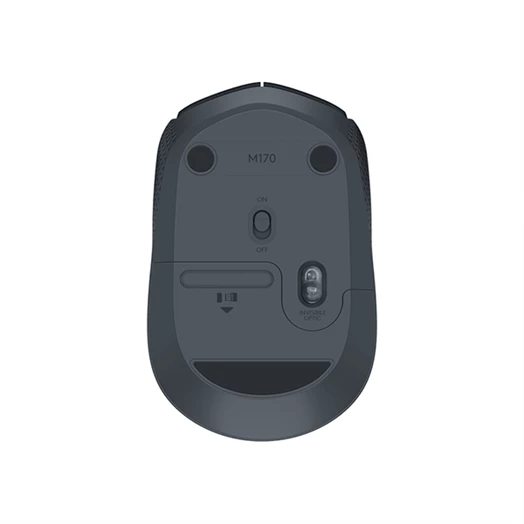 Egér vezeték nélküli LOGITECH M171 2,4 Ghz 1000 DPI fekete/szürke