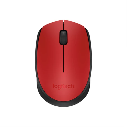 Egér vezeték nélküli LOGITECH M171 2,4 Ghz 1000 DPI piros