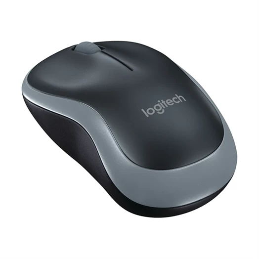 Egér vezeték nélküli LOGITECH M185 2,4 Ghz 1000 DPI szürke