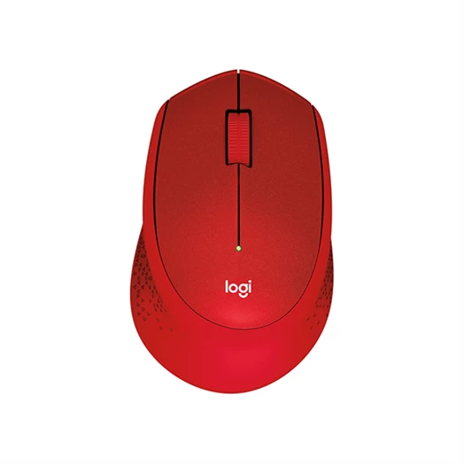 Egér vezeték nélküli LOGITECH M330 Silent 2,4 Ghz 1000 DPI piros