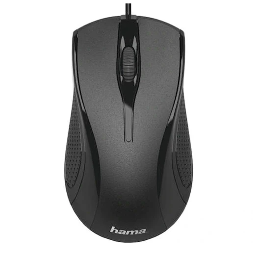 Egér vezetékes HAMA MC-200 USB 1200 DPI fekete