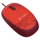 Egér vezetékes LOGITECH M105 USB 1000 DPI piros