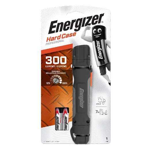 Elemlámpa LED ENERGIZER "HardcasePro" strapabíró + 2xAA