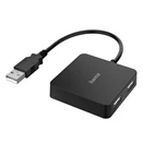 Elosztó HUB HAMA USB 2.0 + 4xUSB 2.0 fekete