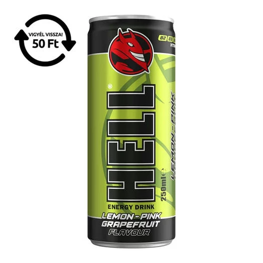 Energiaital HELL Lemon-pink-grapefruit 0,25L DRS
