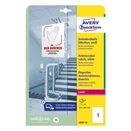 Etikett AVERY L8001-10 210x297mm antimikrobiális fehér 10 címke/doboz 10 ív/doboz