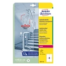 Etikett AVERY L8013-10 105x148mm antimikrobiális átlátszó 40 címke/doboz 10 ív/doboz