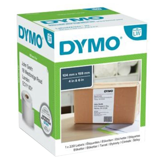 Etikett DYMO Label Writer 104x159 mm 220 db/tekercs