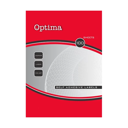 Etikett OPTIMA 32101 105x57mm 1000 címke/doboz 100 ív/doboz