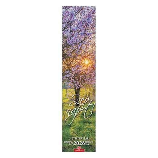 Falinaptár CSG 110x480mm álló Szép napot jegyzet 2026.