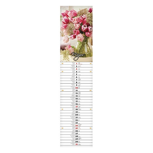 Falinaptár CSG 110x480mm álló Szép napot jegyzet 2026.