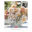 Falinaptár CSG 300x340mm álló Virágok 2026.