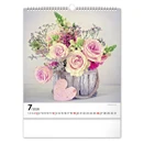 Falinaptár REALSYSTEM 300x340mm álló Flowers 2026.