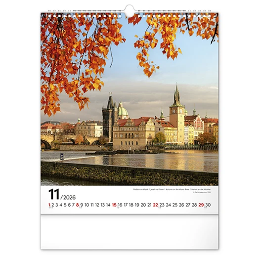 Falinaptár REALSYSTEM 300x340mm álló Prague 2026.