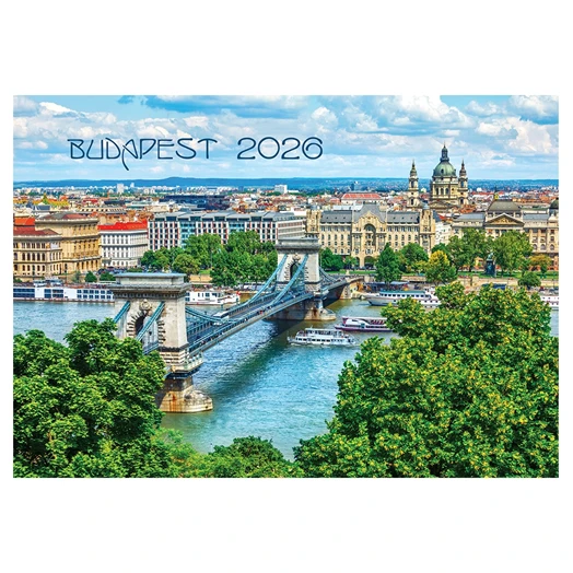 Falinaptár REALSYSTEM 460x320mm fekvő Budapest 2026.