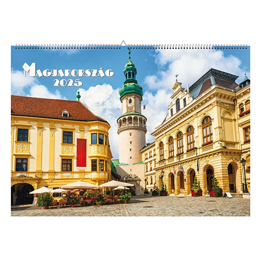 Falinaptár REALSYSTEM 460x320mm fekvő Magyarország 2026.