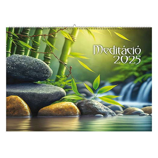 Falinaptár REALSYSTEM 460x320mm fekvő Meditáció 2026.