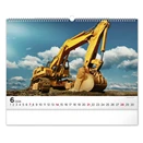 Falinaptár REALSYSTEM 480x330mm fekvő Heavy machines 2026.