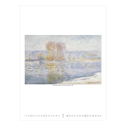Falinaptár TOPTIMER T096 420x560mm álló Monet to klee 2026.
