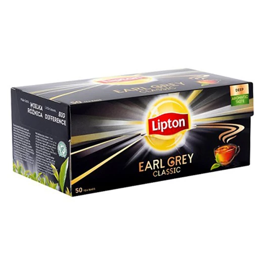 Fekete tea LIPTON Earl Grey  50x1,5g