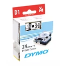 Feliratozó szalag DYMO D1 24mm x 7m fehér alapon fekete írásszín