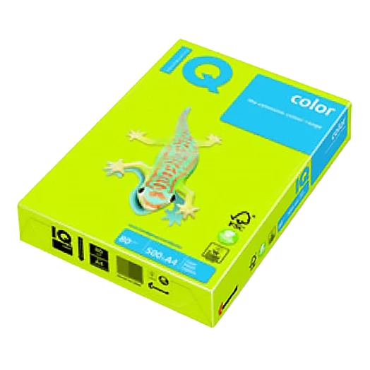 Fénymásolópapír színes IQ Color A/4 160 g intenzív májuszöld MA42 250 ív/csomag