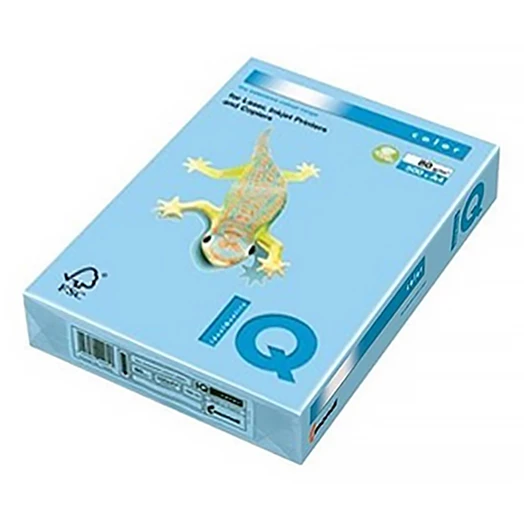 Fénymásolópapír színes IQ Color A/4 160 g pasztell közép kék MB30 250 ív/csomag