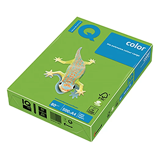 Fénymásolópapír színes IQ Color A/4 80 g intenzív májuszöld MA42 500 ív/csomag