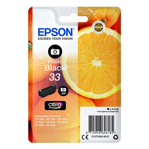 Festékpatron EPSON T3341 fekete 4,5ml