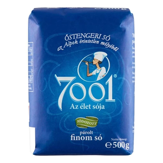 Finom párolt só 7001 jódozott 500g