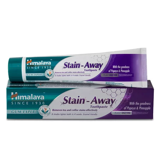 Fogkrém HIMALAYA Stain Away folteltávolító és fogfehérítő gyógynövényes 75ml