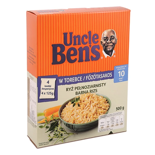 Főzőtasakos rizs UNCLE BEN`S barna 4x125g