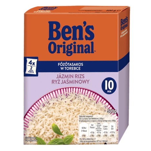 Főzőtasakos rizs UNCLE BEN`S jázmin 4x125g