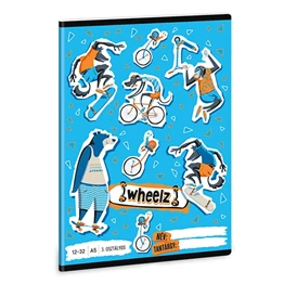 Füzet vonalas ARS UNA A/5 32 lapos 12-32 3. osztályos Wheelz