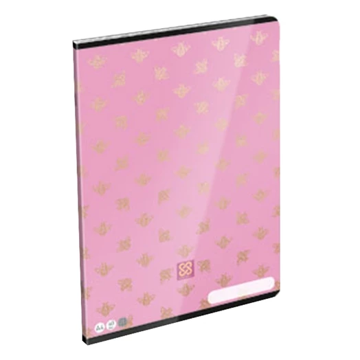Füzet LIZZY CARD A/4 40 lapos kockás Cornell Pink Bee