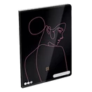 Füzet LIZZY CARD A/4 40 lapos sima Cornell Pink Line