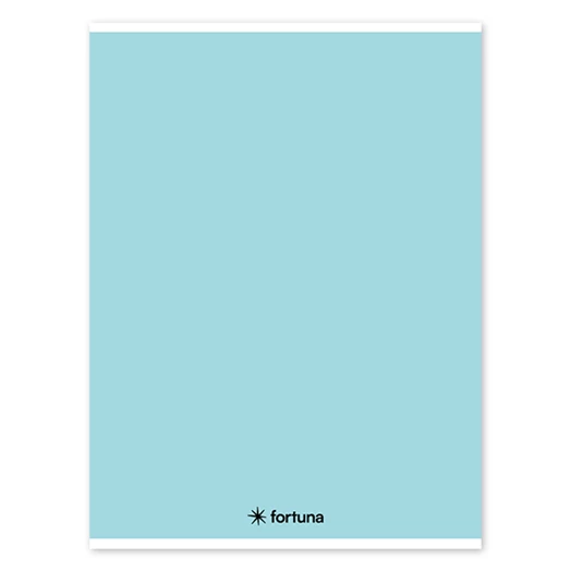 Füzet vonalas FORTUNA Monocolor A/4 32 lapos pasztell kék