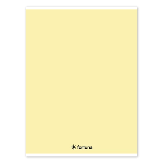 Füzet vonalas FORTUNA Monocolor A/4 32 lapos pasztell sárga