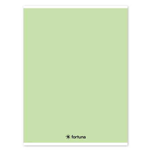 Füzet vonalas FORTUNA Monocolor A/4 32 lapos pasztell zöld
