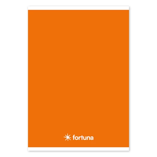 Füzet vonalas FORTUNA Monocolor A/5 32 lapos narancssárga
