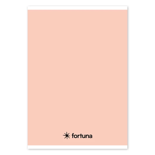 Füzet vonalas FORTUNA Monocolor A/5 32 lapos pasztell barack