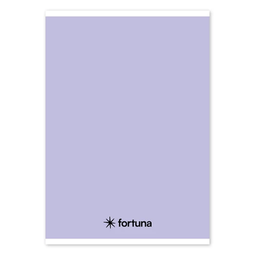 Füzet vonalas FORTUNA Monocolor A/5 32 lapos pasztell lila