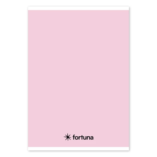 Füzet vonalas FORTUNA Monocolor A/5 32 lapos pasztell rózsaszín